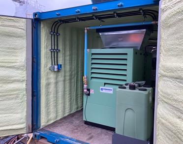 Creative solution with shipping containers.