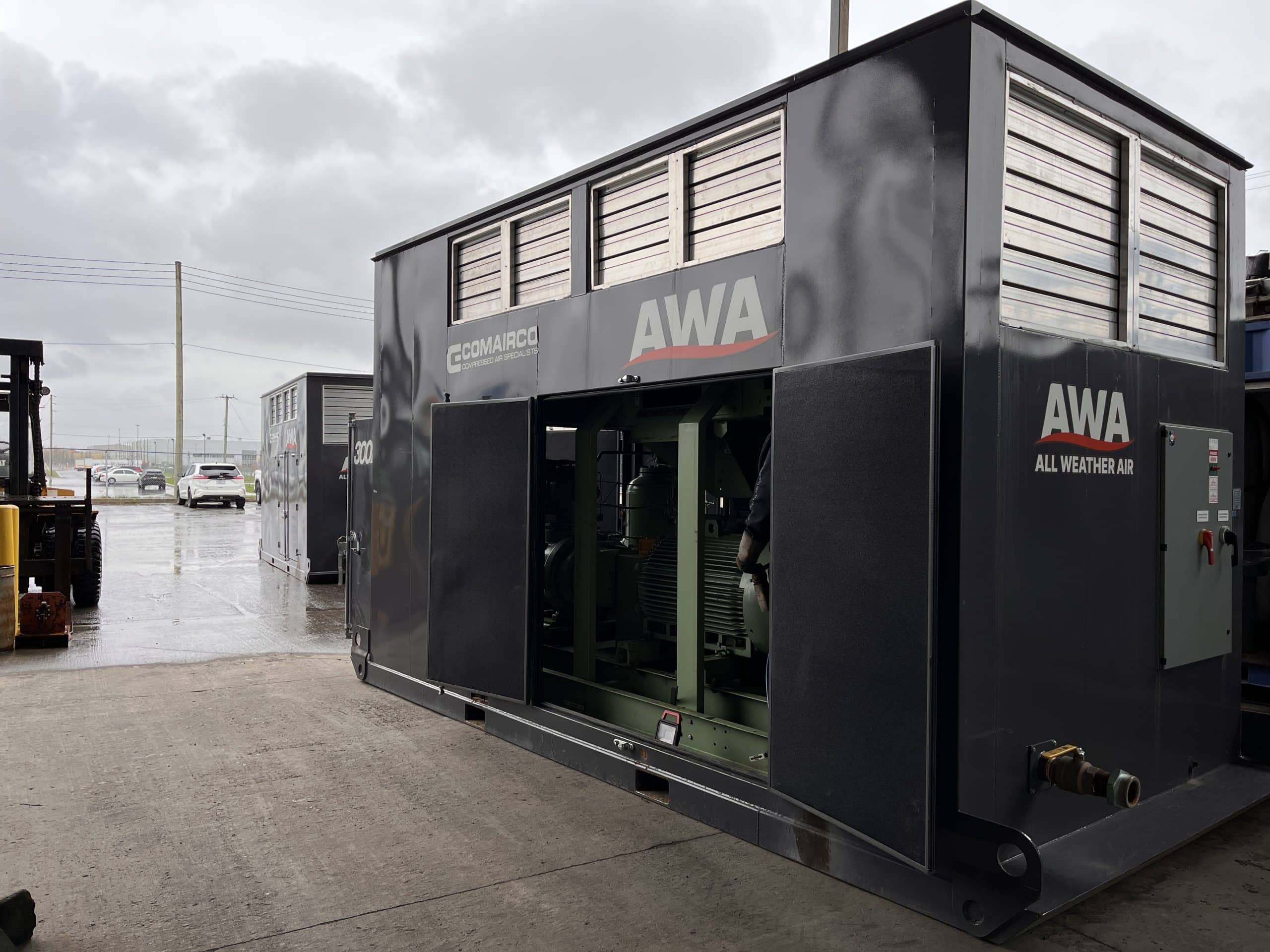 Used All Weather Air (AWA) 300 HP Outdoor Compressed Air Station