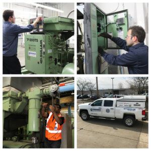 Updating compressed air network & compressor rebuild